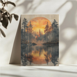 Forest Sunset Reflection