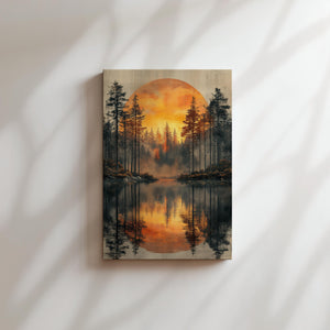 Forest Sunset Reflection