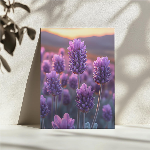 Closeup Lavender Blooms