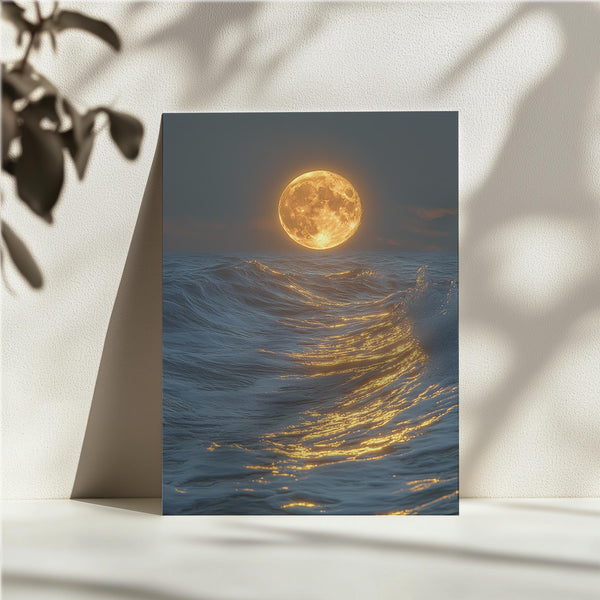 Moonlit Ocean Waves
