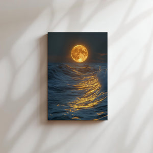 Moonlit Ocean Waves