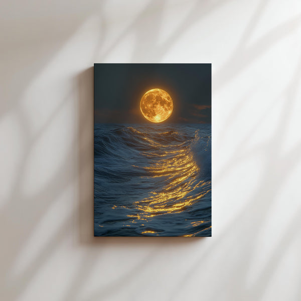 Moonlit Ocean Waves