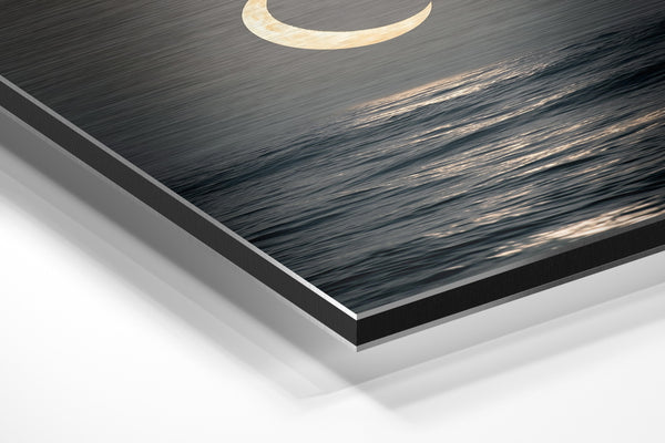 Crescent Moon Seascape