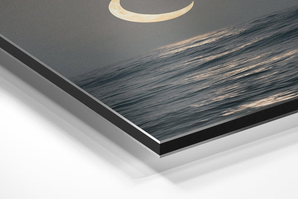 Crescent Moon Seascape