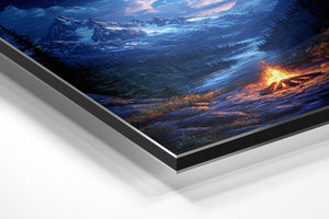 Starlit Mountain Campfire