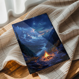 Starlit Mountain Campfire