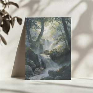 Serene Forest Waterfall
