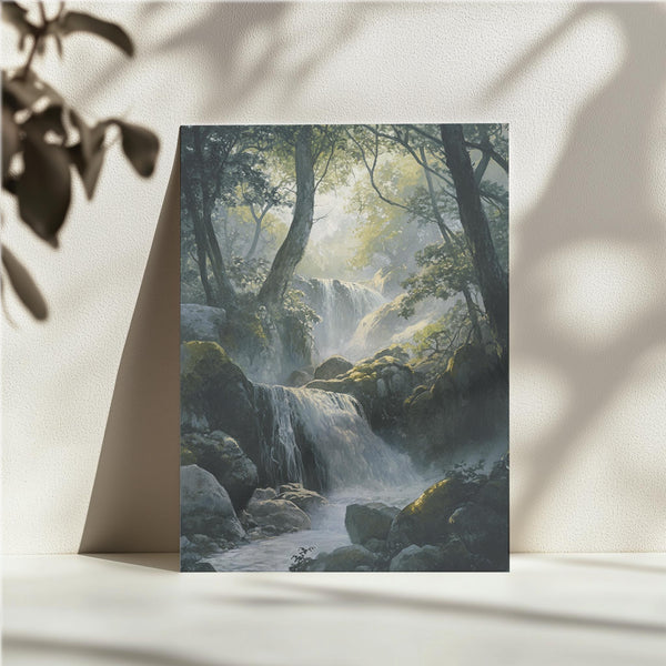 Serene Forest Waterfall