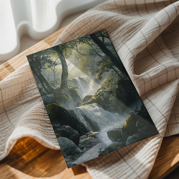 Serene Forest Waterfall