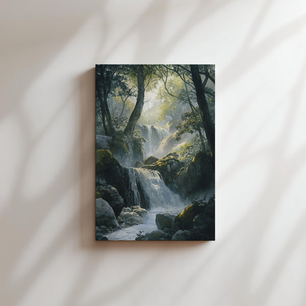 Serene Forest Waterfall