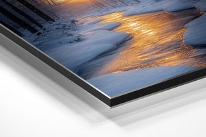 Winter Stream Sunset