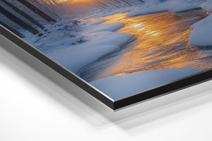 Winter Stream Sunset