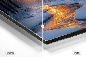 Winter Stream Sunset