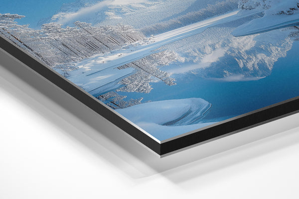 Snowy Mountain Reflection