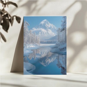 Snowy Mountain Reflection