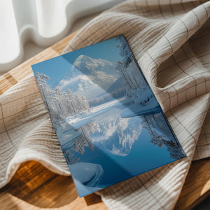 Snowy Mountain Reflection