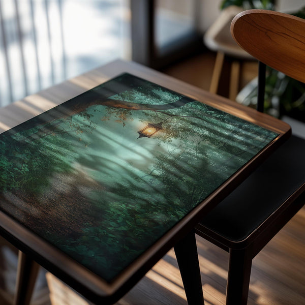 Lantern-Lit Forest Path