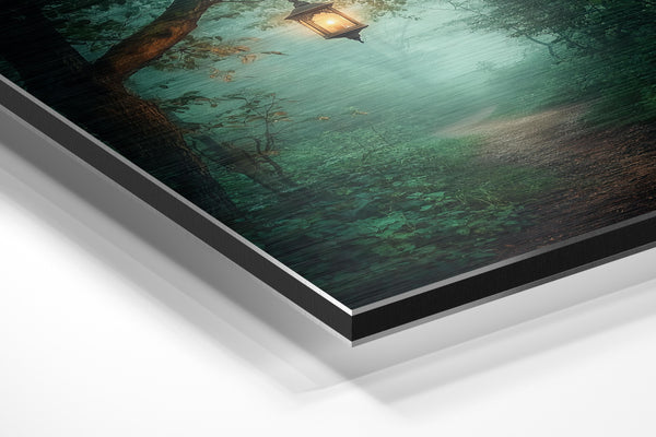 Lantern-Lit Forest Path