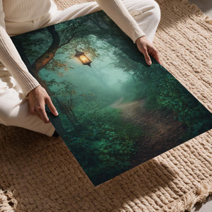 Lantern-Lit Forest Path