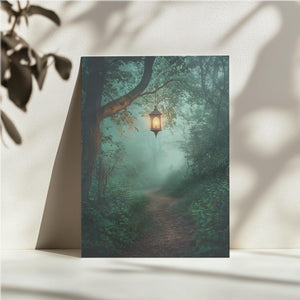 Lantern-Lit Forest Path
