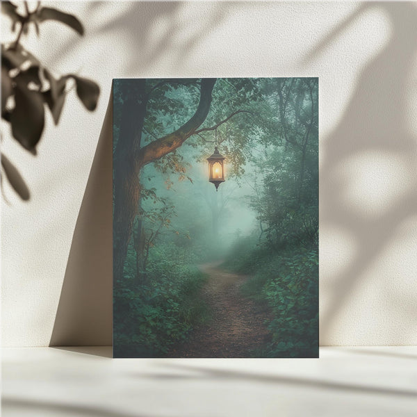Lantern-Lit Forest Path