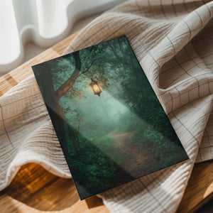Lantern-Lit Forest Path