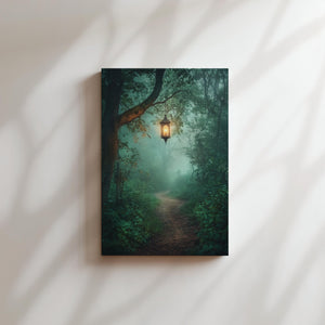 Lantern-Lit Forest Path