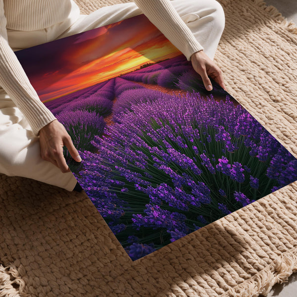 Sunset Lavender Fields