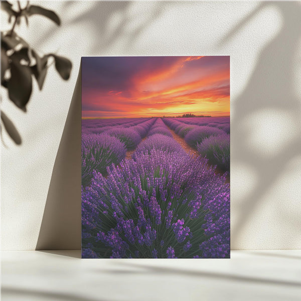 Sunset Lavender Fields
