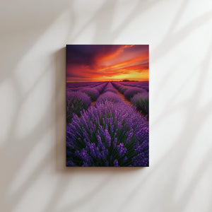 Sunset Lavender Fields
