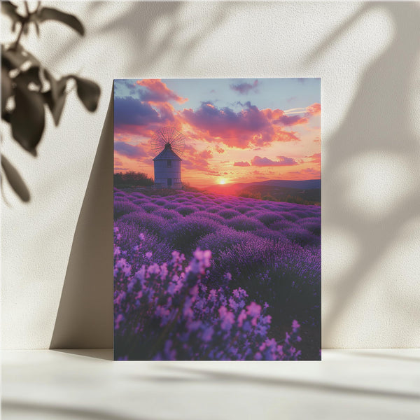Windmill Lavender Sunset