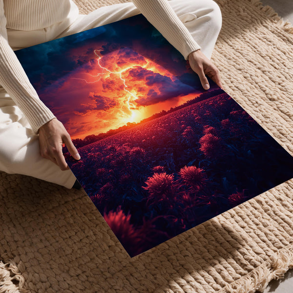 Vivid Sunset Thunderstorm