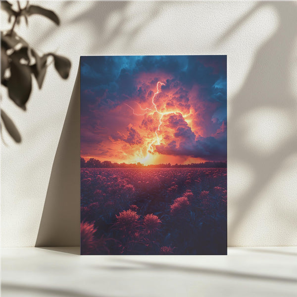 Vivid Sunset Thunderstorm