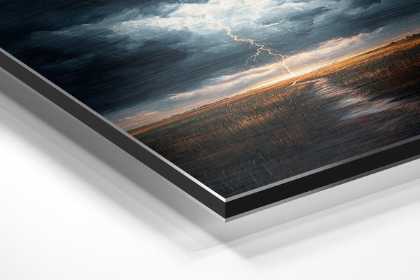 Stormy River Lightning