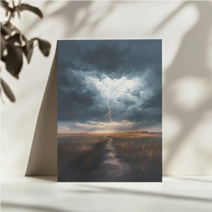 Stormy River Lightning