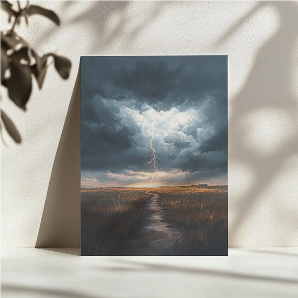 Stormy River Lightning