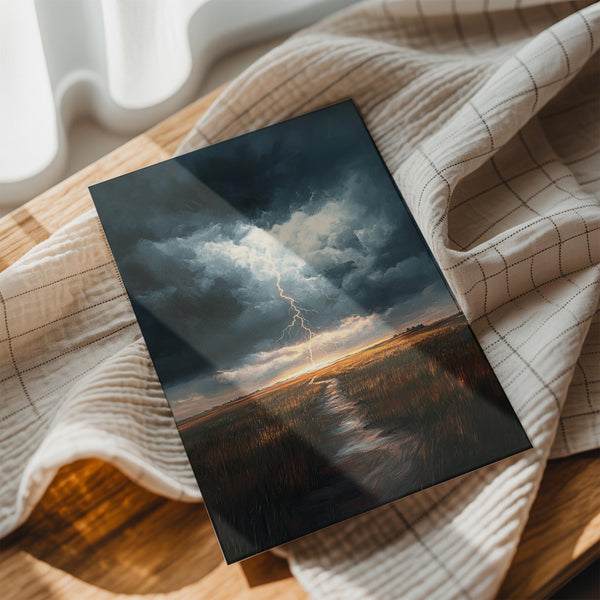 Stormy River Lightning