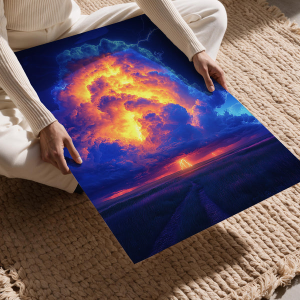 Fiery Cloud Lightning