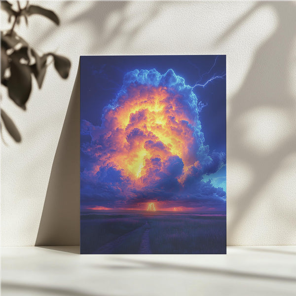 Fiery Cloud Lightning