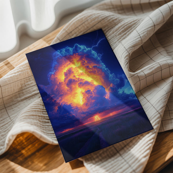 Fiery Cloud Lightning