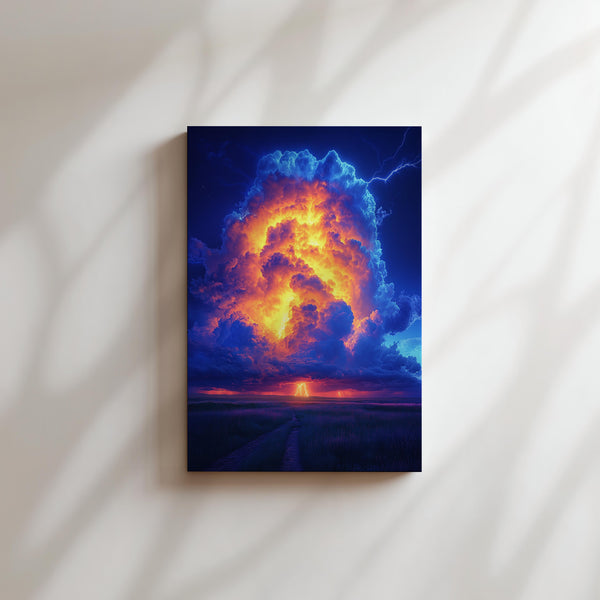 Fiery Cloud Lightning