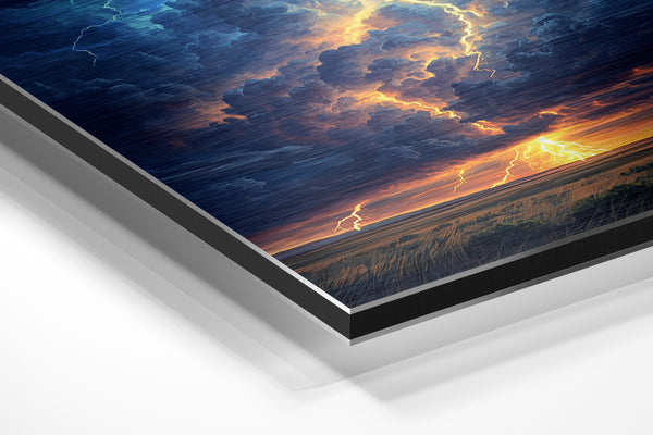 Golden Lightning Sky