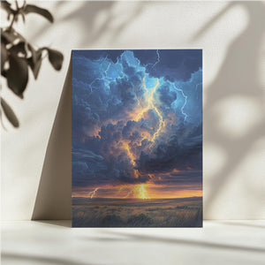 Golden Lightning Sky