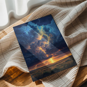 Golden Lightning Sky