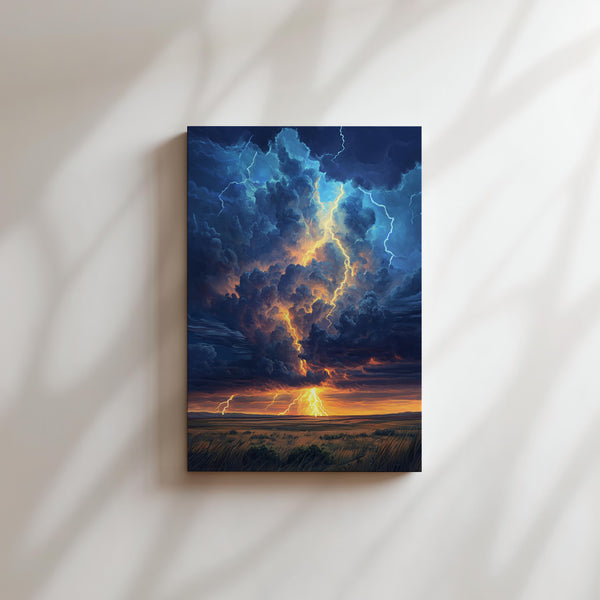 Golden Lightning Sky