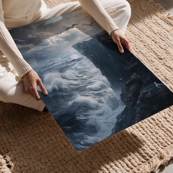 Stormy Seaside Cliff