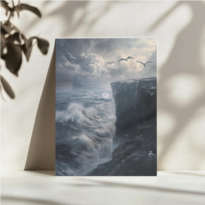 Stormy Seaside Cliff