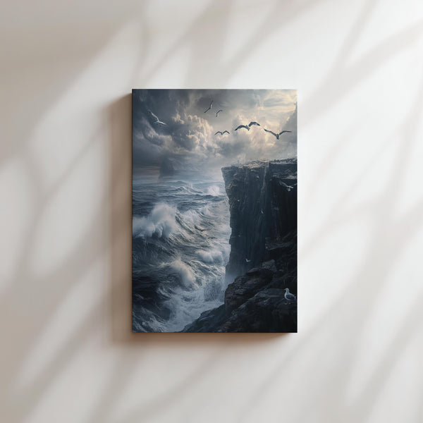 Stormy Seaside Cliff
