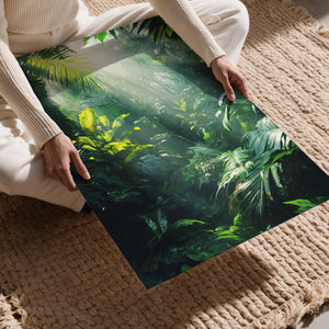 Sunlit Jungle Foliage