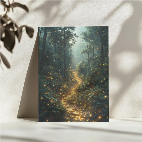 Glowing Forest Path
